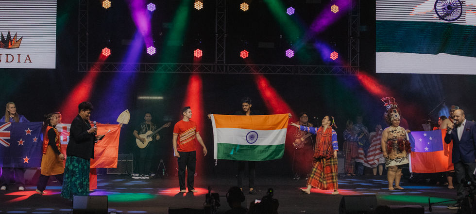 Procession of the Roll Call of the Nations - India