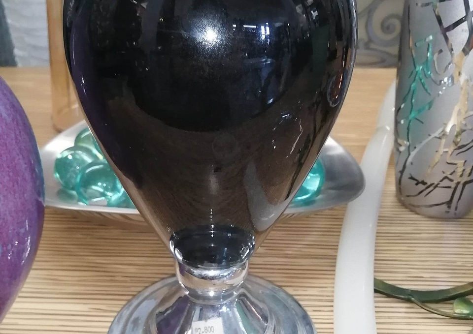 Decor Vase wSilver Stand - 029026701012