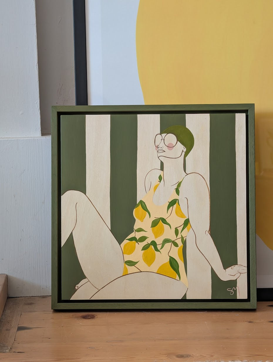 Thumbnail: Lemon Swimmer on Stripes