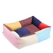 Colour-blocked small recycled-polyester dog bed