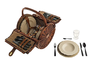 John Lewis Alessi 'Dressed en Plein Air' Filled Picnic Basket