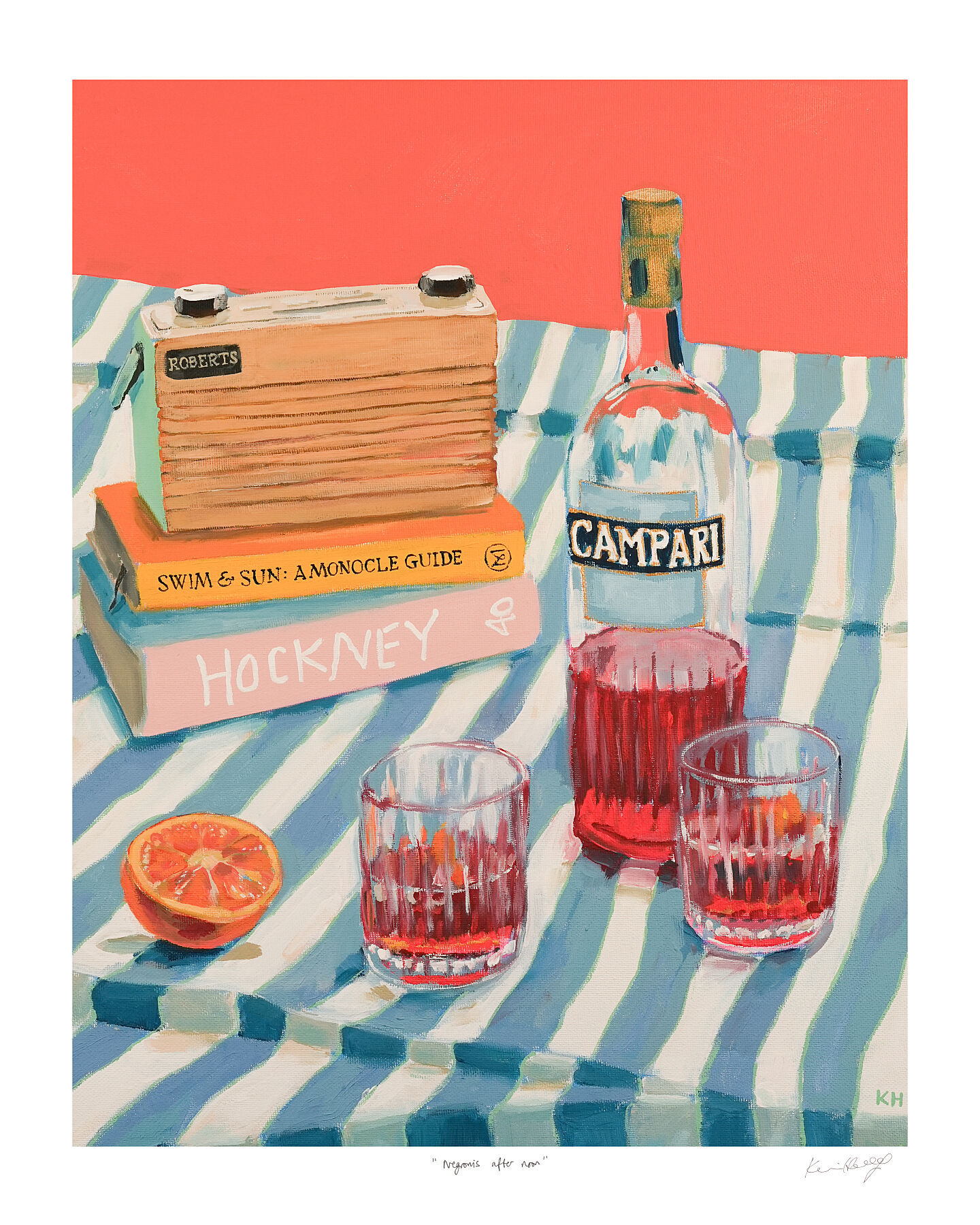 Negronis after noon ~ giclée print