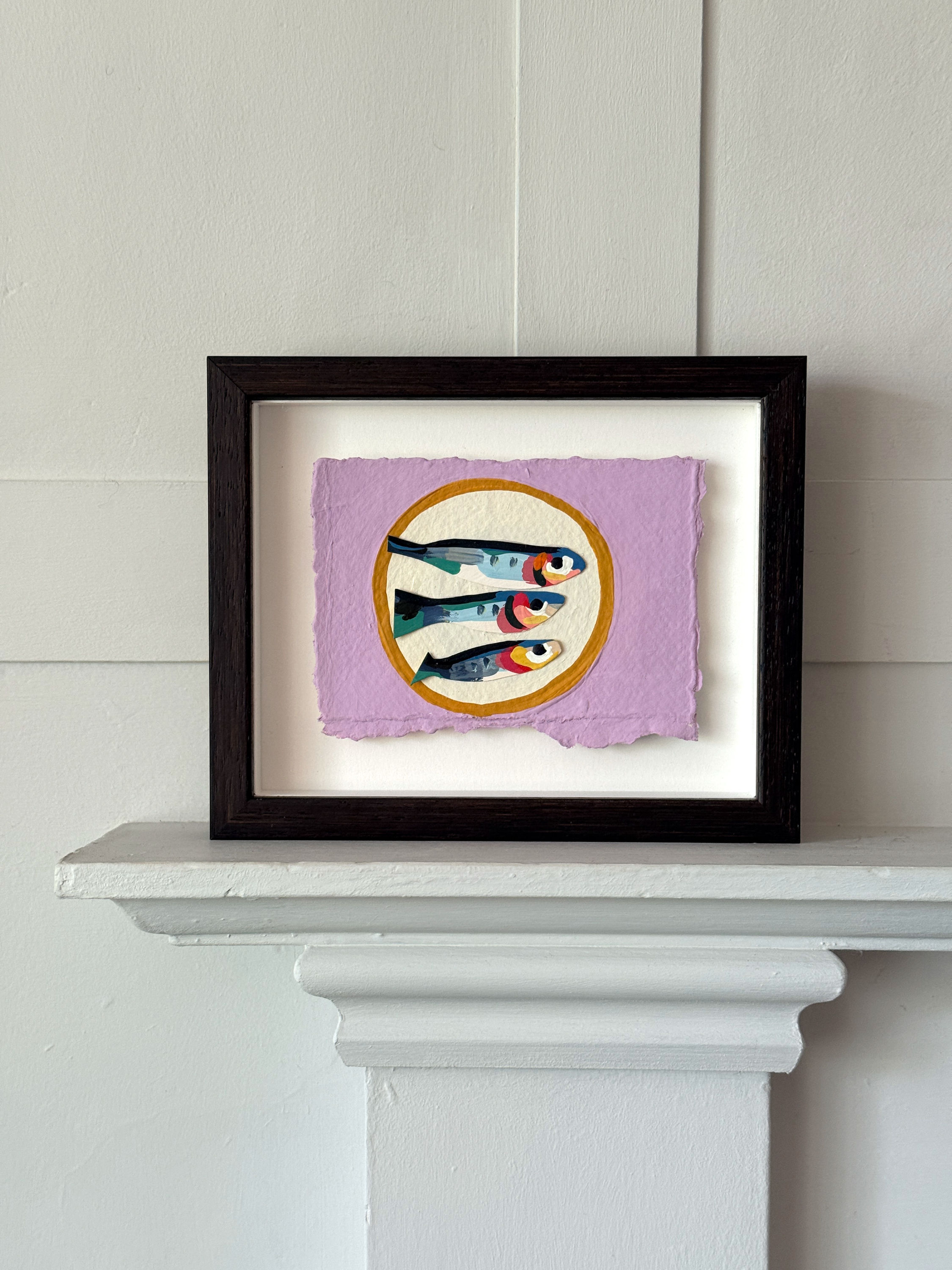 Three Fish on Pink