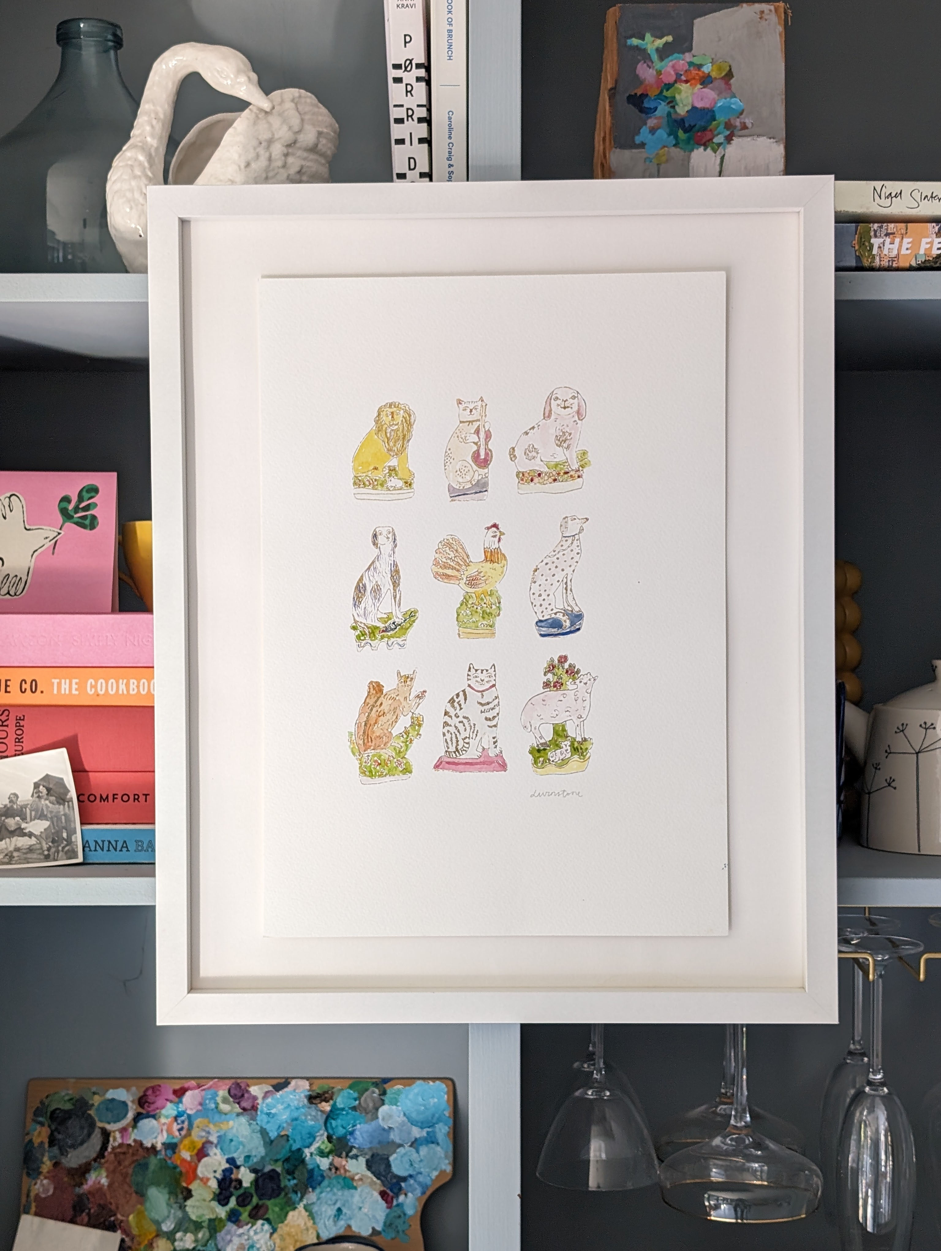 Staffordshire animals ~ gold leaf edition 🔴