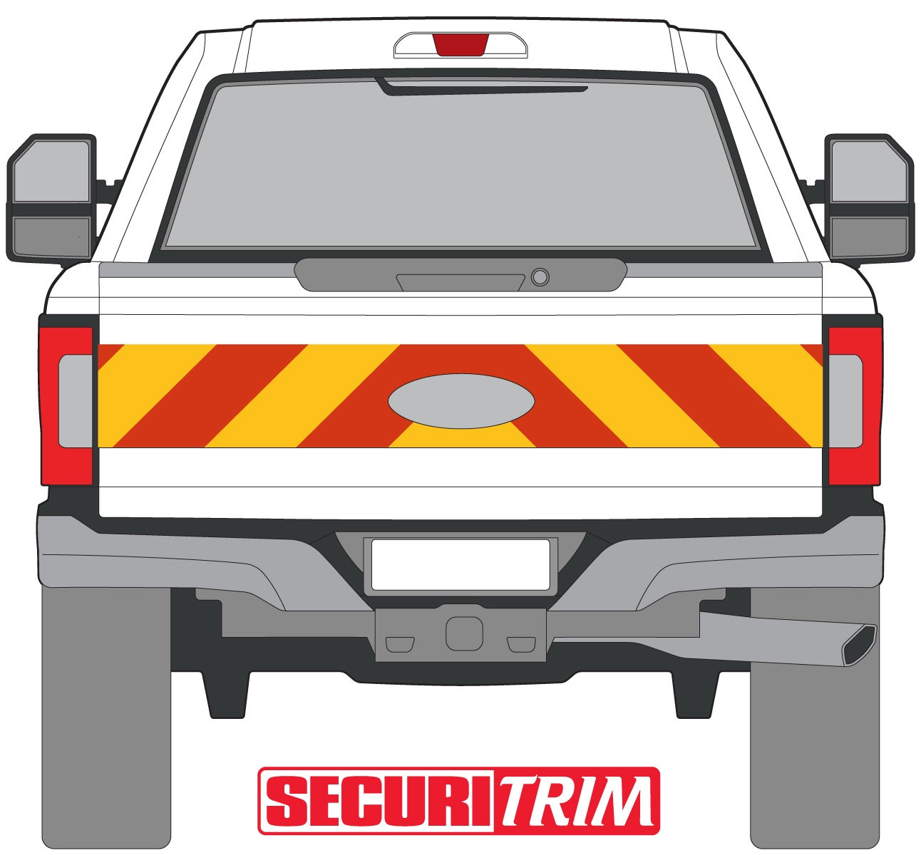 PRE-FAB PRE-CUT ONE-PIECE CHEVRONS F-250 (2010-2016) R/Y