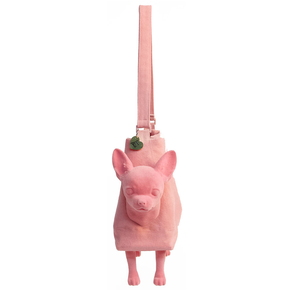 Thumbnail: Light Pink Chihuahua Handbag