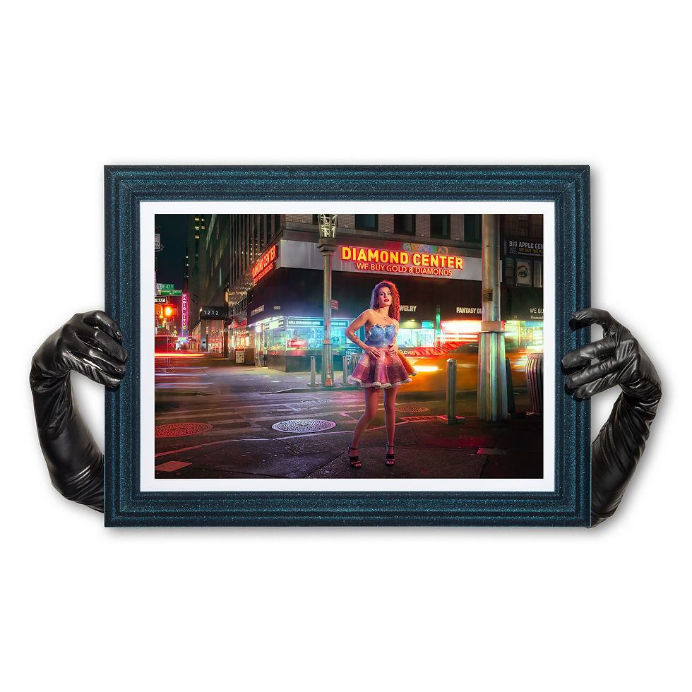 Thumbnail: Diamond Babydoll Framed Print