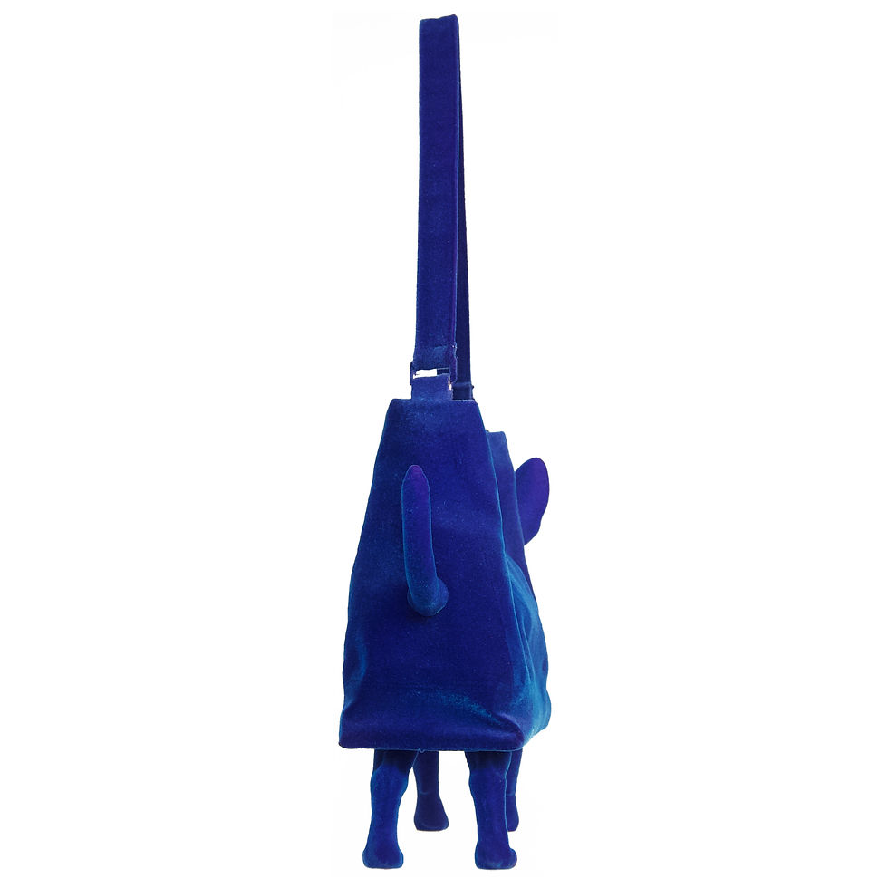 Thumbnail: Dark Blue Chihuahua Handbag