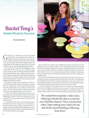 Piedmont Living Article Pg1