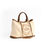 Thumbnail: RUTH - Off White/Tan Vegan Canvas Tote