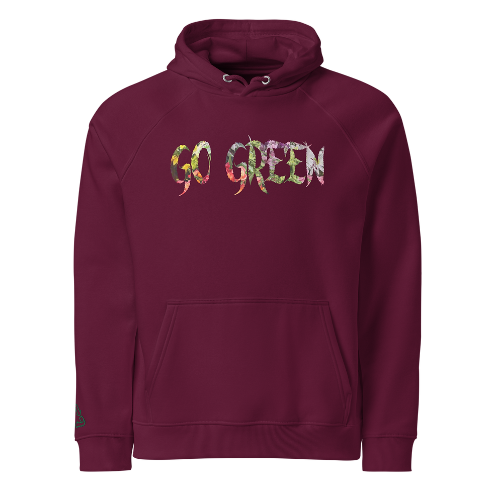 Thumbnail: Go green Floral eco hoodie