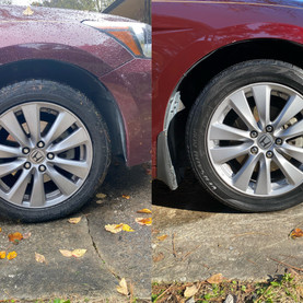 Honda Accord wheel and tire cleaning.