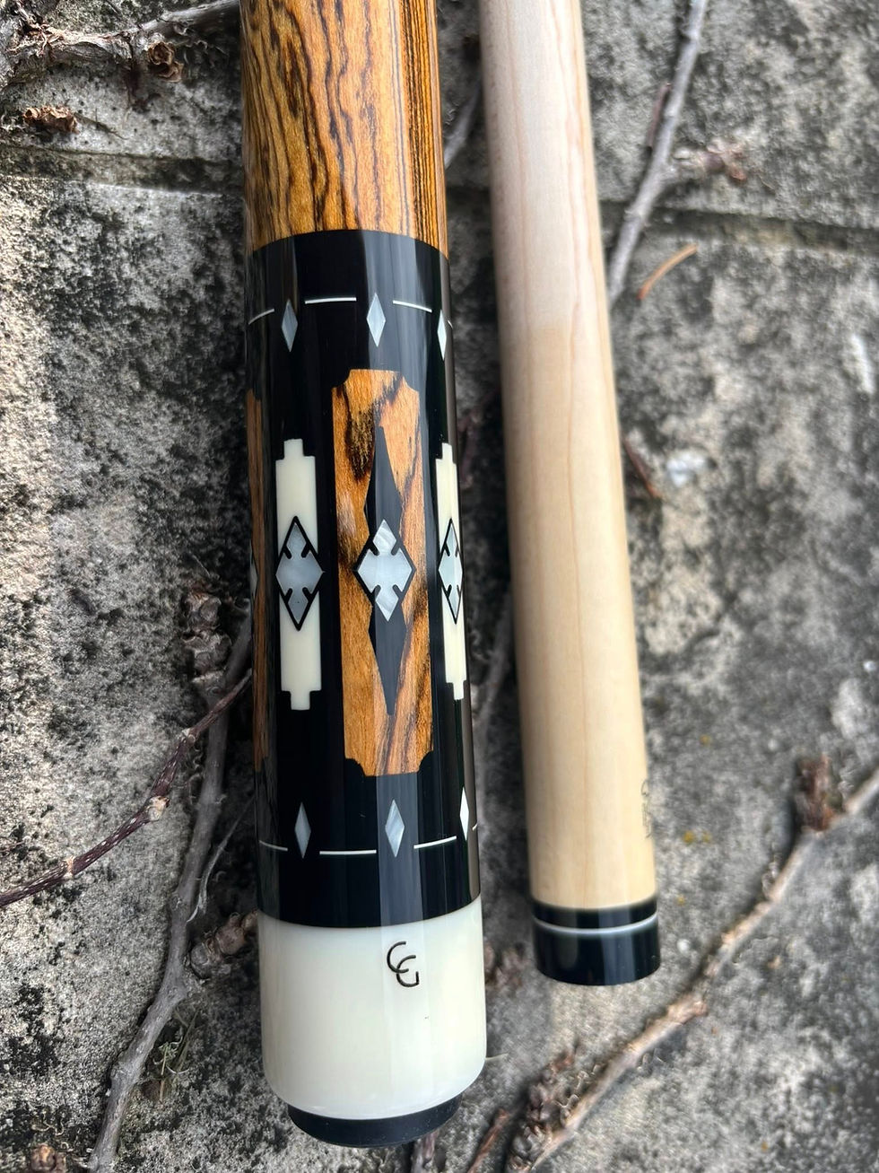 Thumbnail: Carl Giuli Custom Pool Cue: Model Cg107- rear