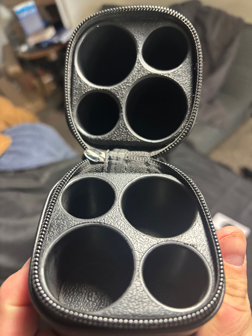 Thumbnail: 2 Butt x 2 Shaft: Black Vinyl -  J & J Pool Cue Case