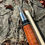Thumbnail: Giuli Custom Cue: Model CG112- Brown stain,  4 points, Green Dollar sign inlays joint