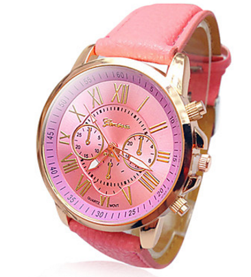 Miniature : Femme Montre Tendance Quartz Polyuréthane Bande Blanc Bleu Rouge Vert Rose