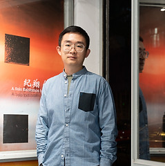 profile of Ji Xiang in his solo exhibition "Gaze into Transience"