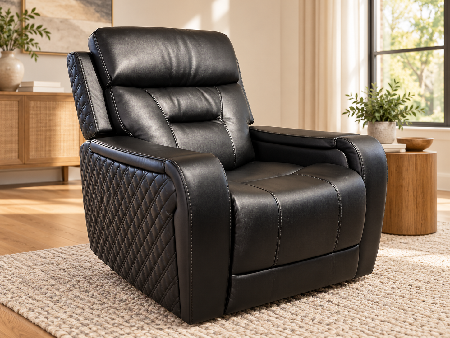 Willow Recliner with Power Lumbar, Headrest And Recline