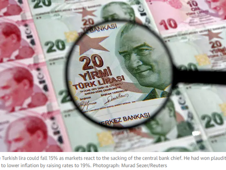 'As bad as Brexit': Turkey faces currency crisis after ErdoÄŸan sacks bank chief