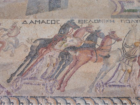 Minister tours rare Akaki mosaics depicting scenes from chariot race (photos)