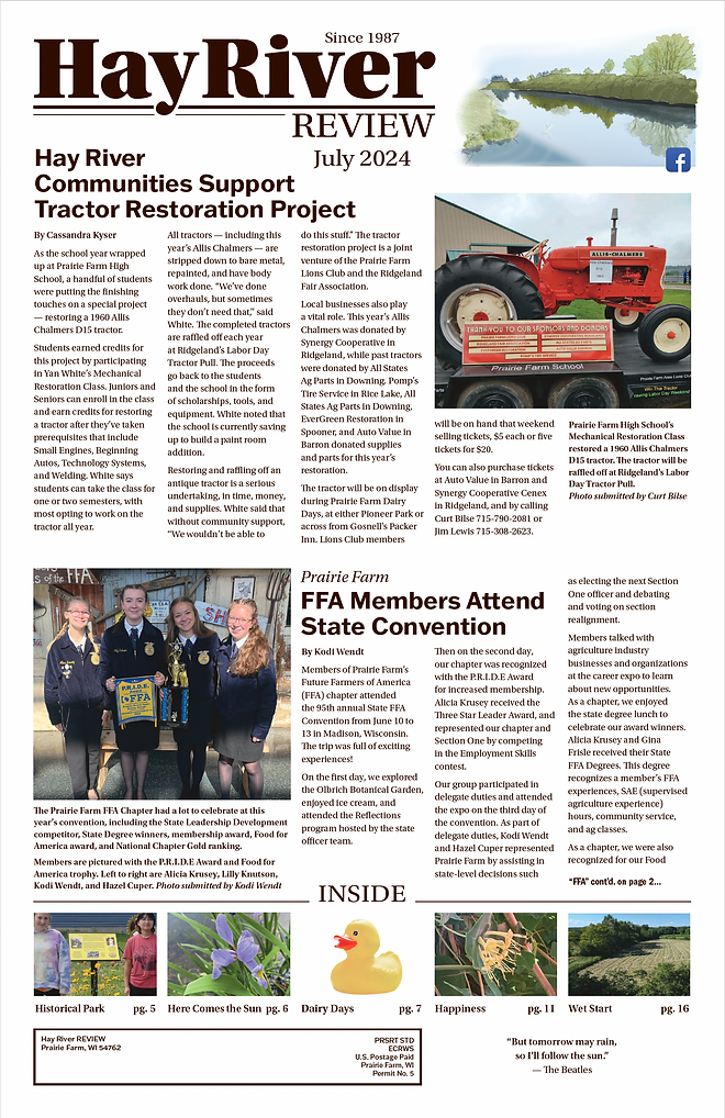 Hay River Review April 2024 Front Page