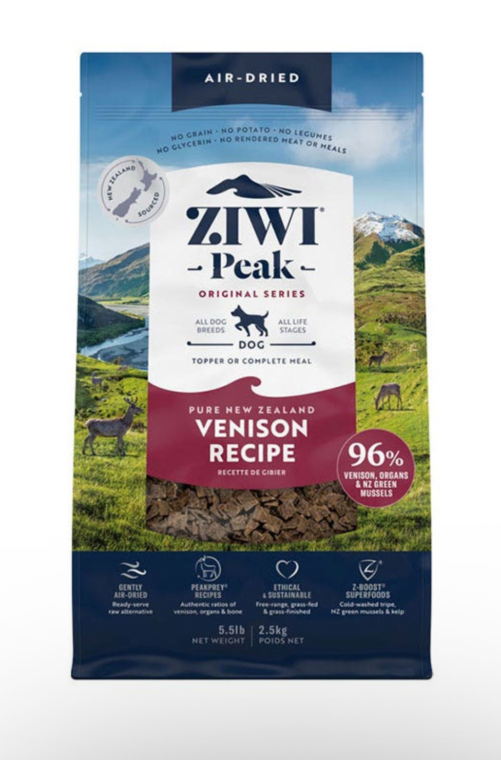 Ziwi Peak Air Dried Venison Recipe Dry Dog Food