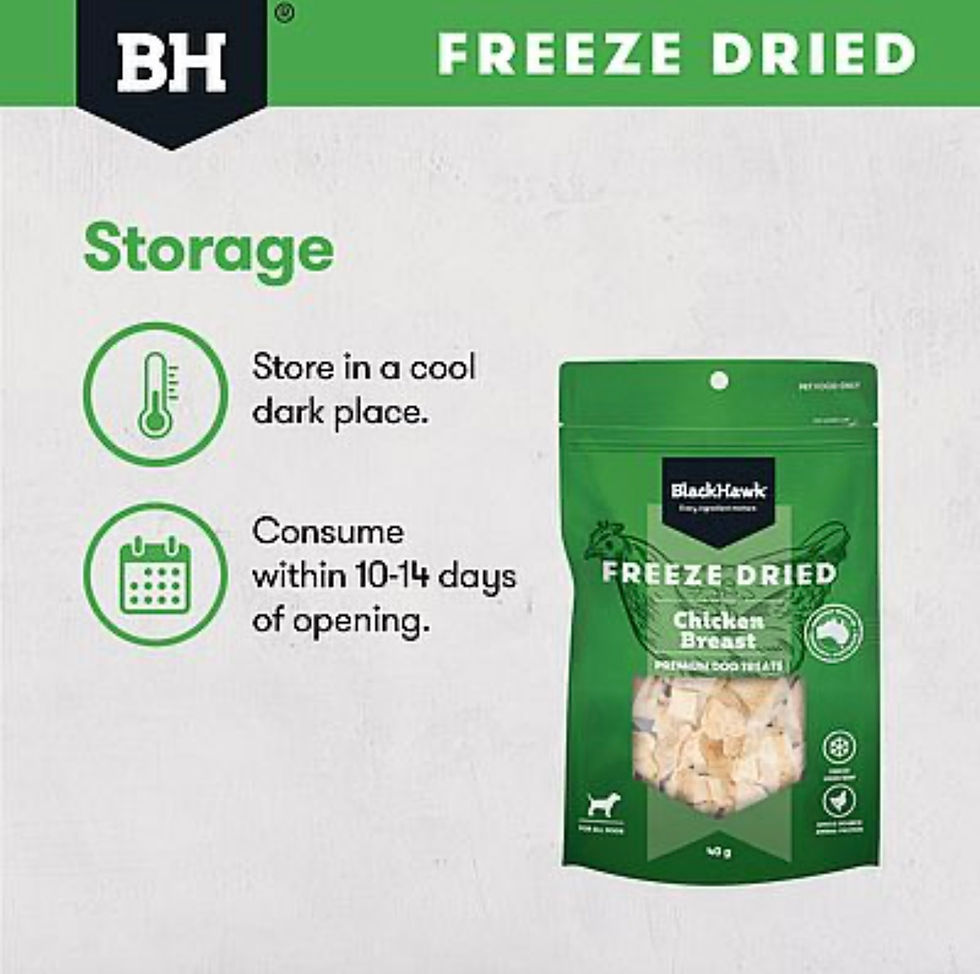 Thumbnail: BLACK HAWK FREEZE DRIED DOG TREATS CHICKEN - 40G