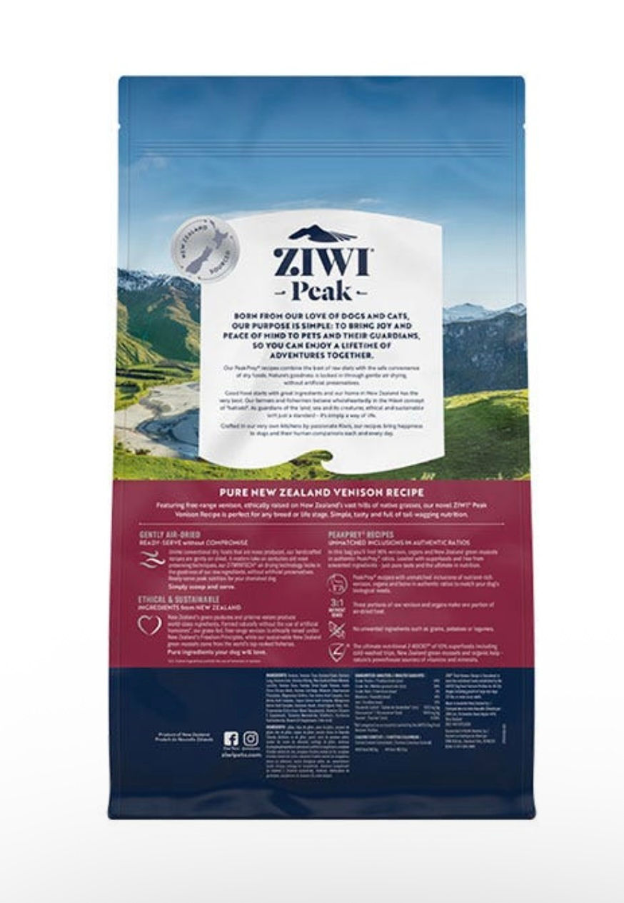 Thumbnail: Ziwi Peak Air Dried Venison Recipe Dry Dog Food