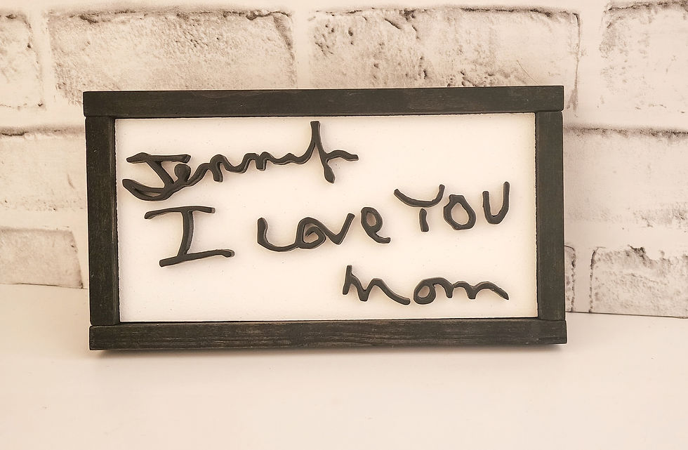 Thumbnail: Custom Handwriting Sign