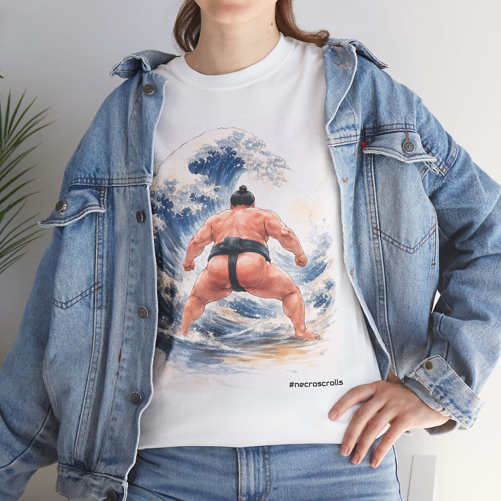 Sumo print on t-shirt