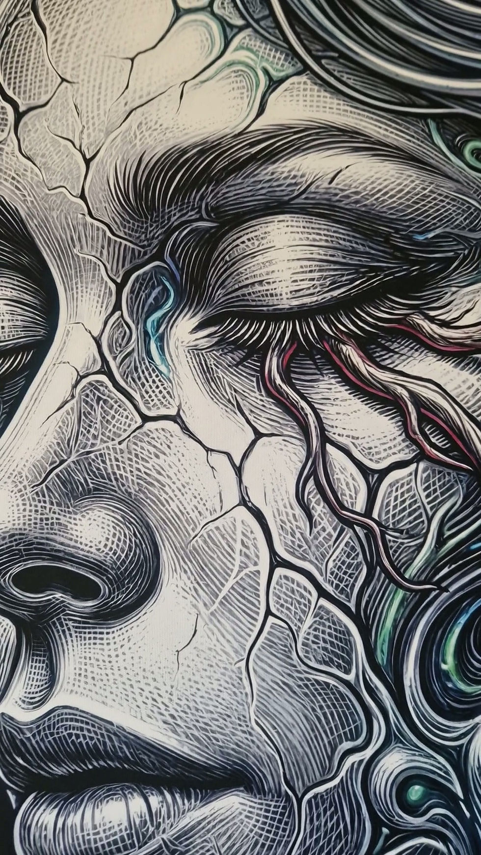 the video of details of the real print 60-80cm