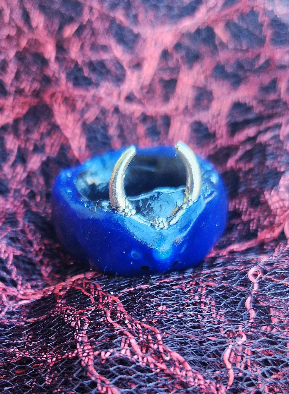 Thumbnail: Handmade mystical ring inspired by lunar energy