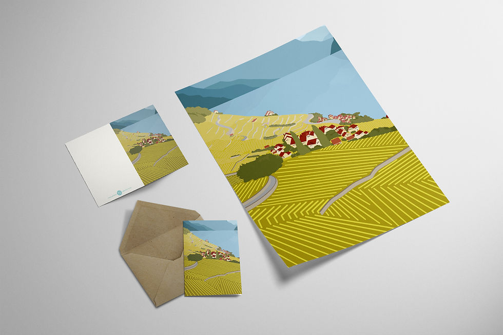 Miniaturbild: Lavaux vineyards summer Wall Art