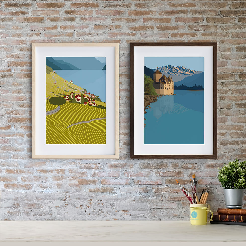 Miniaturbild: Château de Chillon Wall Art