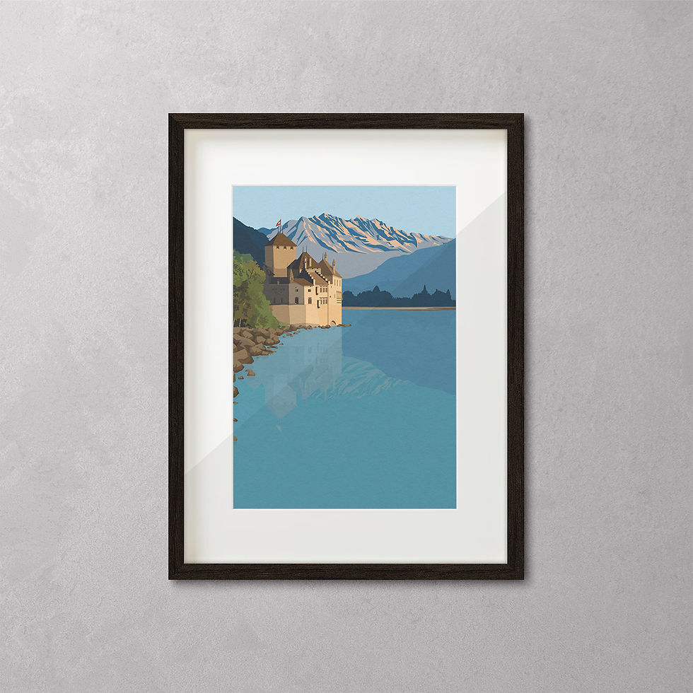Miniaturbild: Château de Chillon Wall Art
