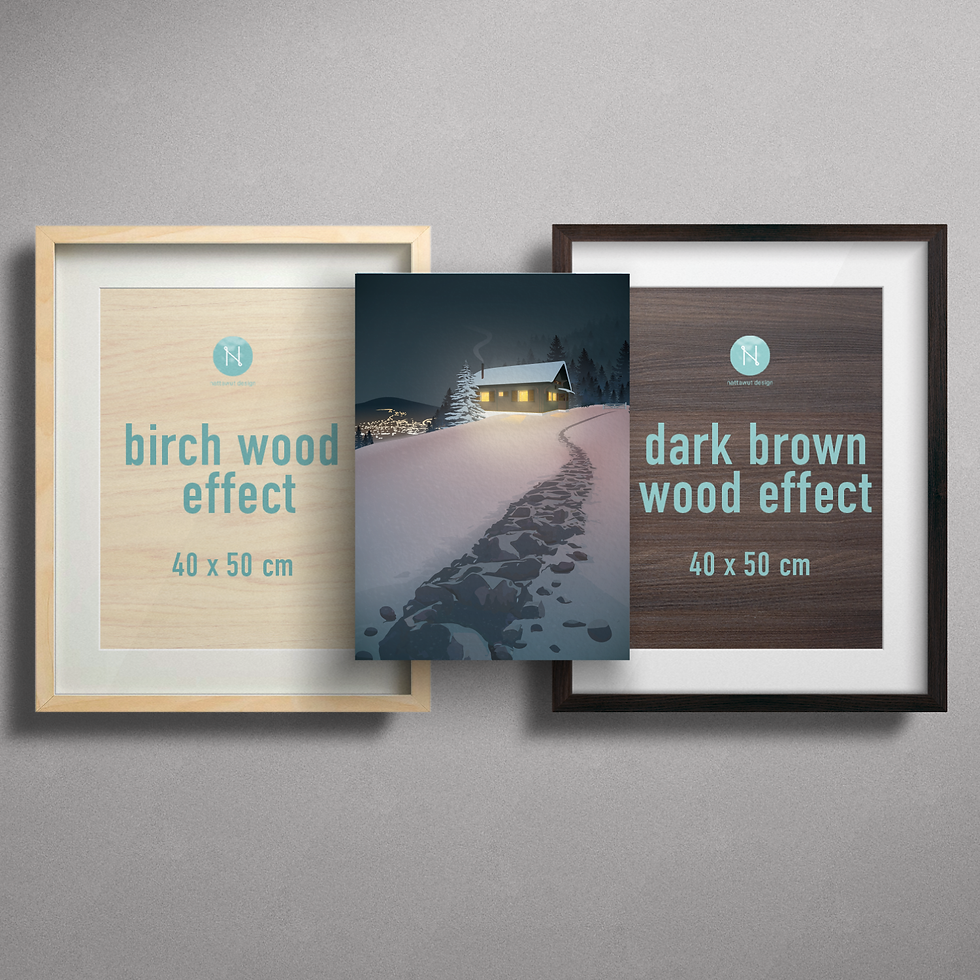 Miniature : Jongny chalet winter  Wall Art