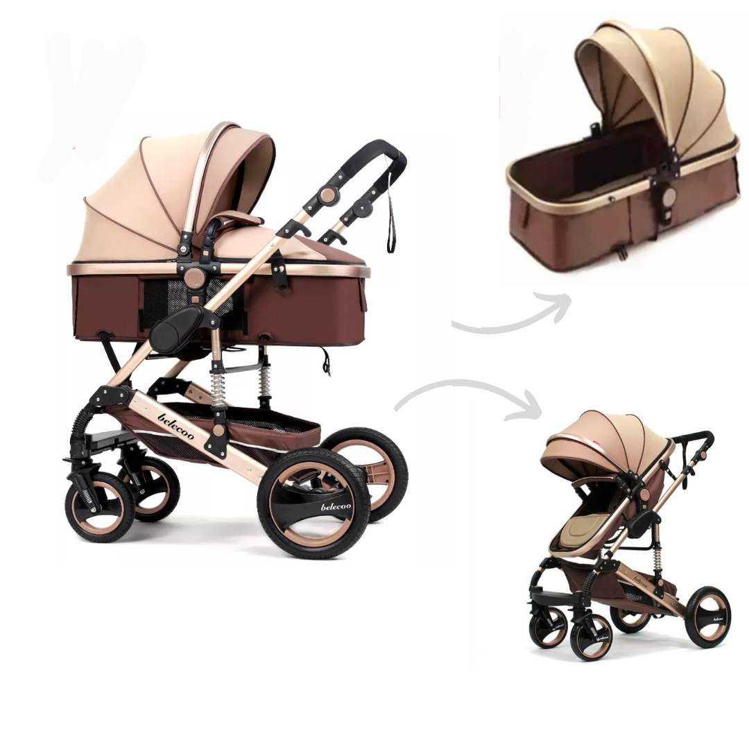  Belecoo  2 in 1 stroller Q3