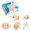 Thumbnail: 5 Piece Wooden Baby Rattle/Teether Set 
