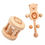 Thumbnail: 5 Piece Wooden Baby Rattle/Teether Set 