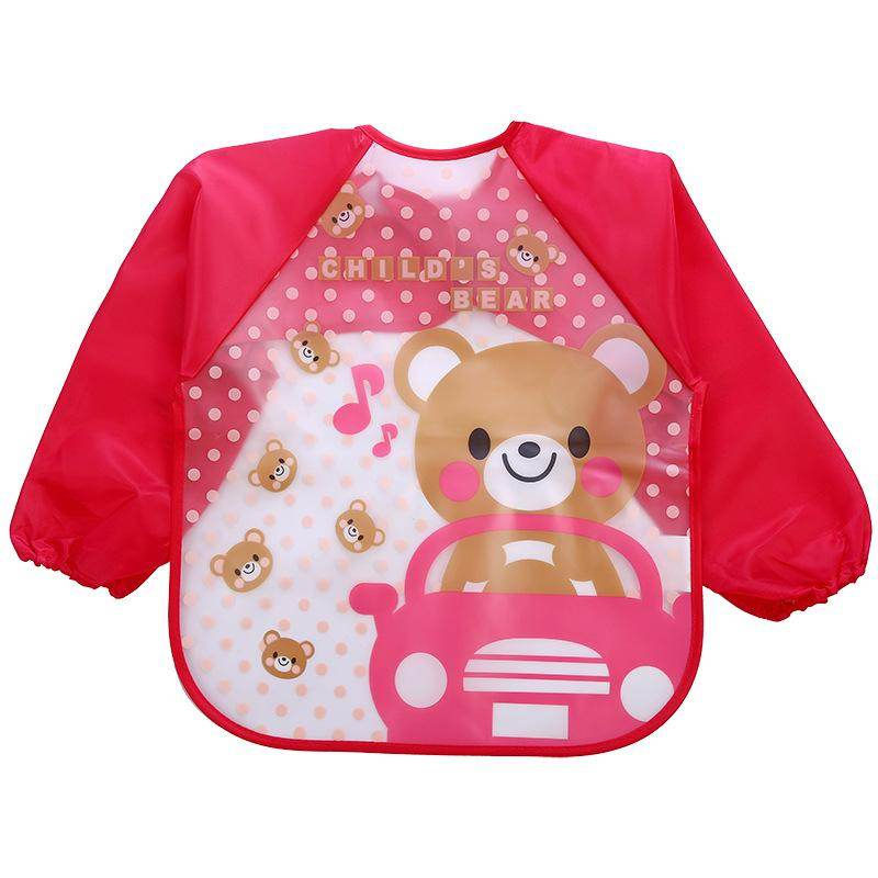 Thumbnail: Long Sleeve Baby Bib Apron 