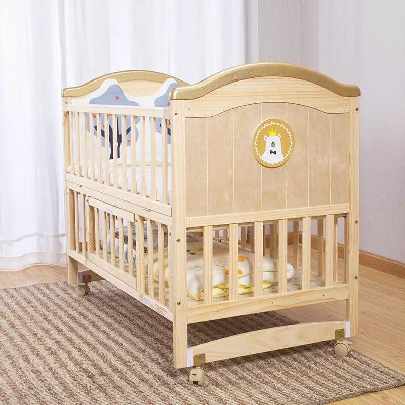 Thumbnail: 4 in 1 Wooden Cot 
