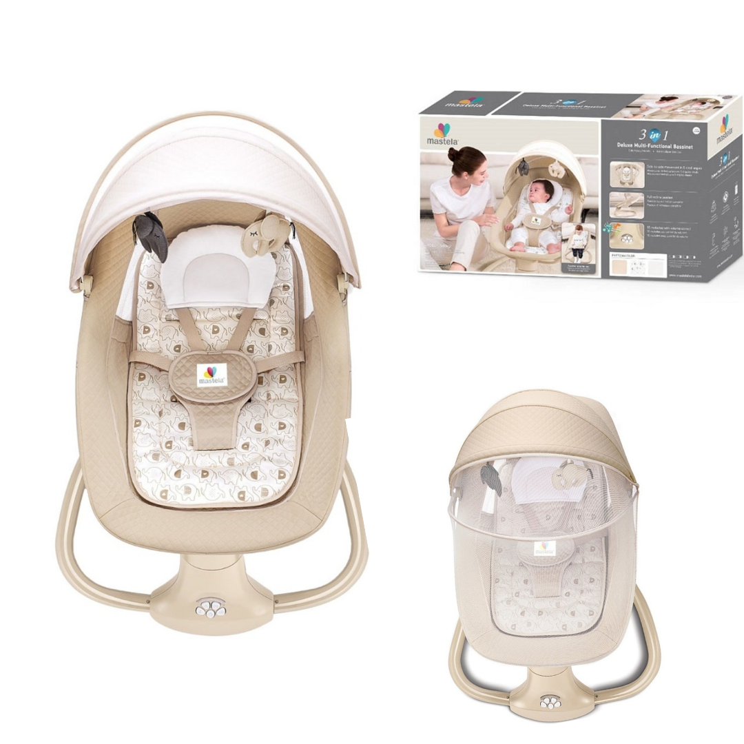 Beige Mastela 3 in 1 Deluxe Multi-Functional Bassinet
