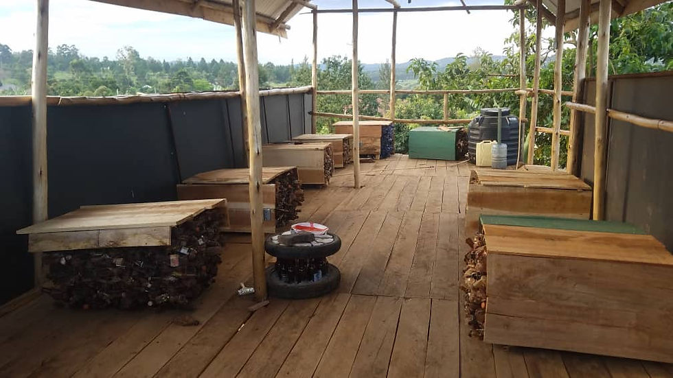 New Education Space at Eco Brixs HQ in Uganda to teach school pupils how to protect the planet