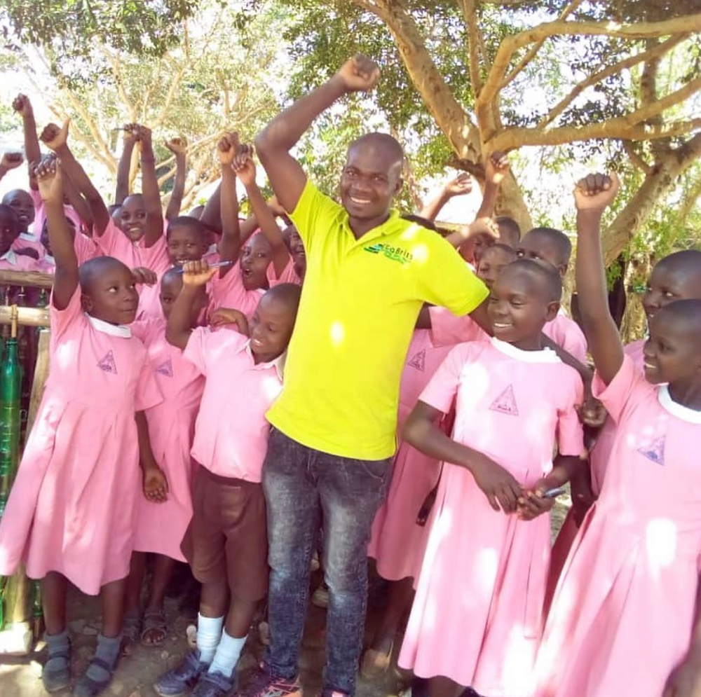 Johnson Eco Brixs Operations Manager with a newly form Eco Club