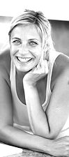 Kvinne Smiling B & W