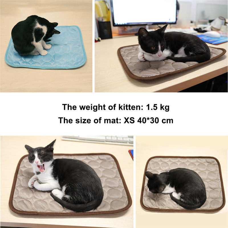 Thumbnail: Dog Mat Cooling Summer Pad Mat For Dogs Cat Blanket Sofa Breathable Pet Dog Bed 