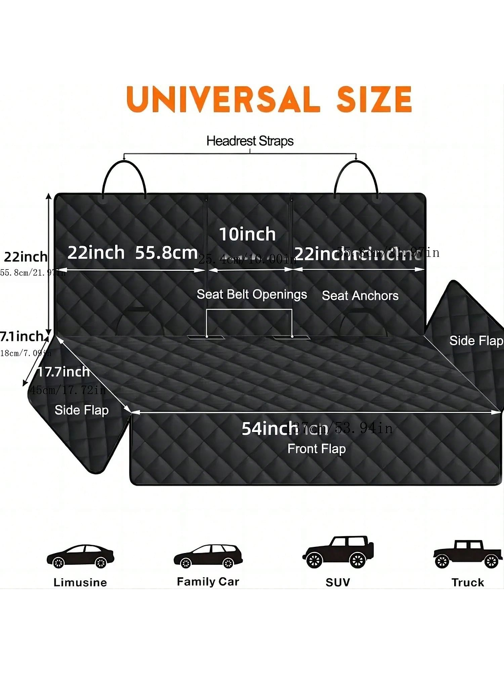 Thumbnail: Dog Car Seat Cover Pet Travel Carrier Mattress Waterproof Dog Car Seat Protector