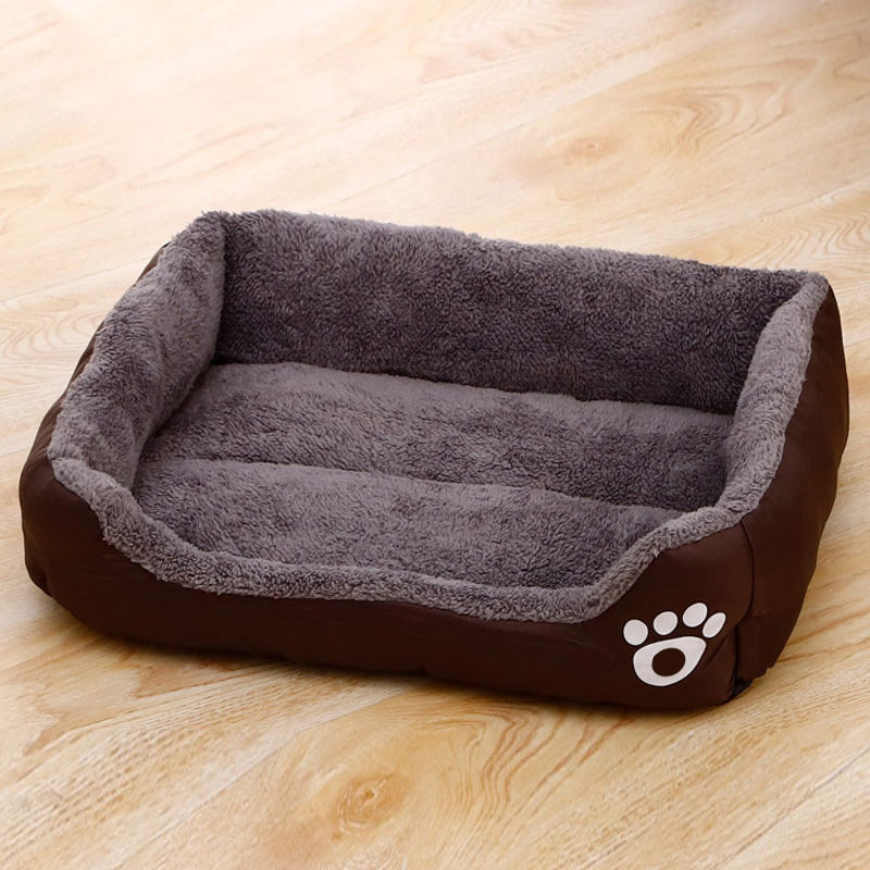 Thumbnail: Black Dog Bed Plush Sleeping Bed for Large, Medium and Small Dogs, Non-Slip and 