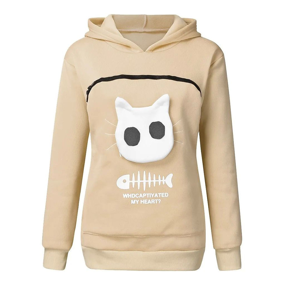 Thumbnail:  Lovers Sweatshirt Kangaroo Dog Pet Paw Hoodie Pullovers Fashionable Ladies' Clo