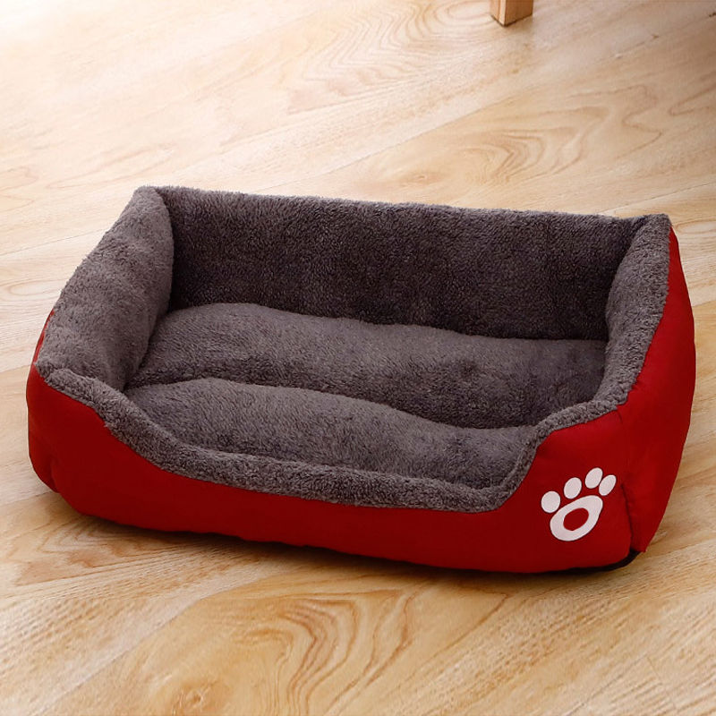 Thumbnail: Black Dog Bed Plush Sleeping Bed for Large, Medium and Small Dogs, Non-Slip and 